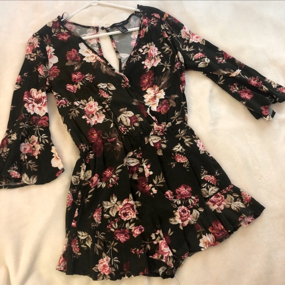 Forever 21 floral romper